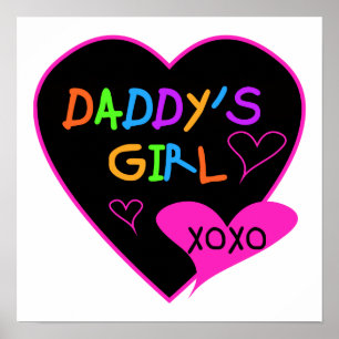Poster Coeur papa's Girl T Shirts and Gifts