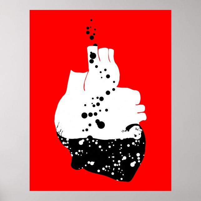 Poster coeur toxique (Devant)