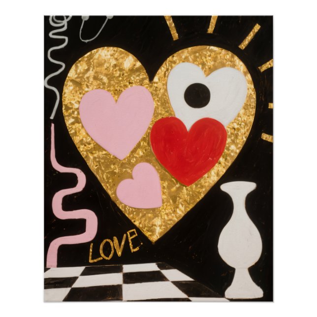 Poster Coeurs d'amour (Devant)