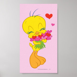 Poster Coeurs Tweety