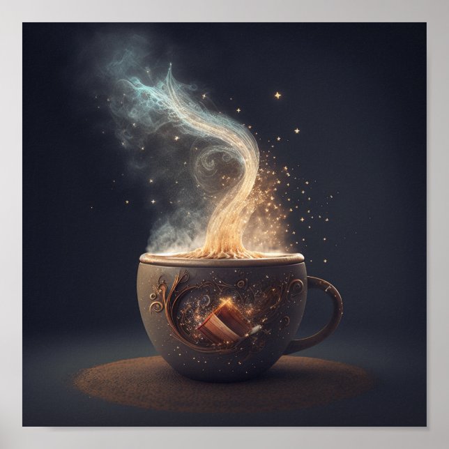 Poster 'Coffee Art 1' (Devant)