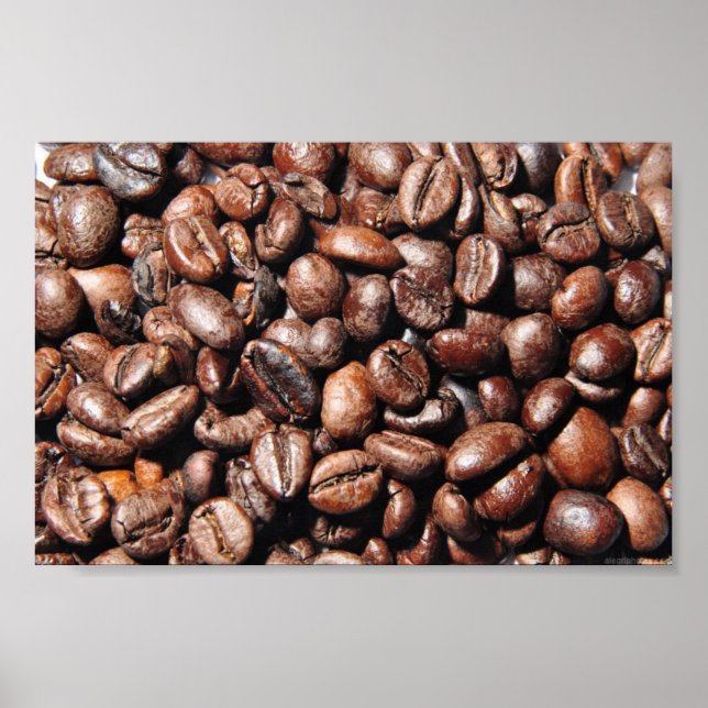 POSTER COFFEE DE BROWN BEAN PHOTOGRAPHE DES FOODS (Devant)