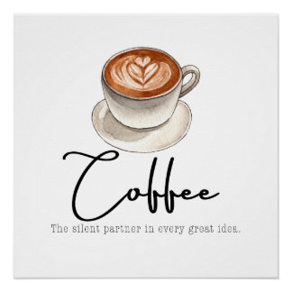 Poster Coffee: The silent Partner