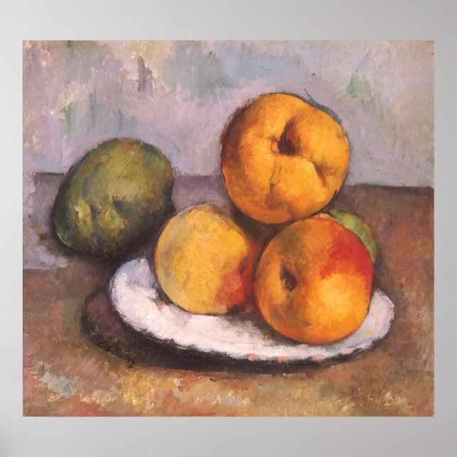 Poster coing, pommes, poires de Paul Cezanne (Devant)