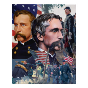 Poster Col. Joshua Chamberlain Gettysburg Guerre de Séces