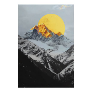 Poster cold mounains and gold mountes