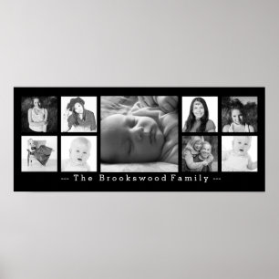 Poster Collage de photo d'Instagram 9 photos avec le