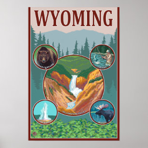 Poster Collage de WyomingWyoming
