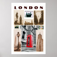 Poster collage LONDON
