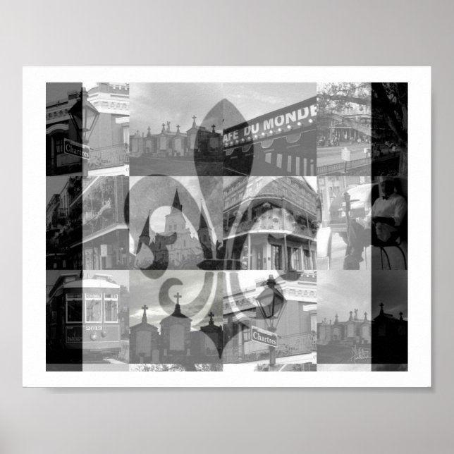 Poster Collage New Orleans [Imprimer] (Devant)