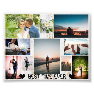 Poster Collage personnalisé Couple BEST TIME EJAMA