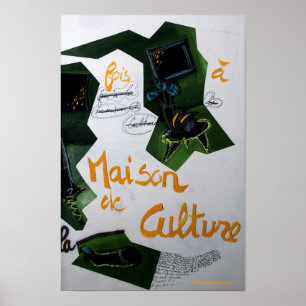 Poster Collages Bruyants Livre de l'artiste Maison de la 
