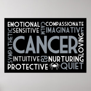 Poster Collecte de mots en astrologie du cancer