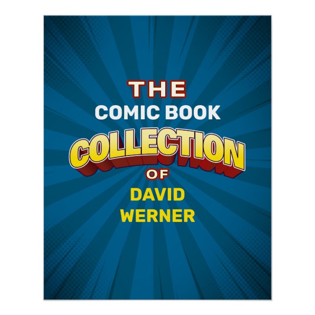 Poster Collecteur personnalisé unique (Devant)