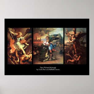 POSTER COLLECTION D'ART FINE DE SAINT-MICHEL L'ARCHANGE