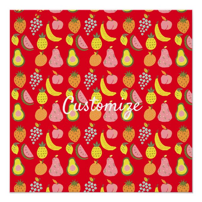 Poster Collection de fruits assorés Thunder_Cove (Devant)