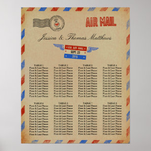 Poster Collection de Mariages Vintages Airmail