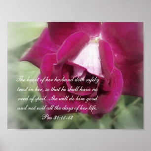 Poster Collection Proverbs 31~ Pro 31:11-12