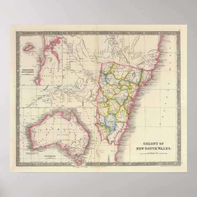 Poster Colonie de Nouvelle-Galles du Sud (Devant)