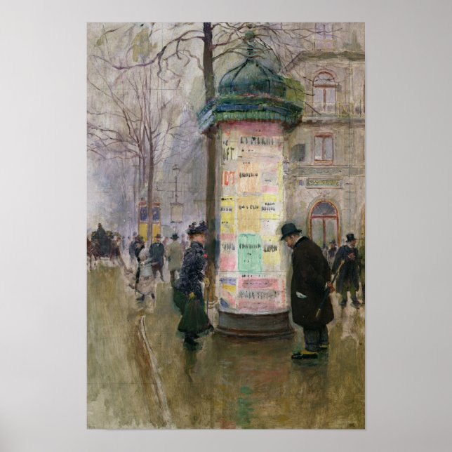 Poster Colonne Morris, vers 1885 (Devant)