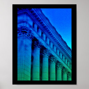 Poster Colonnes colorées