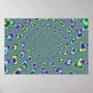 Poster Colonnes de pédale - fractale