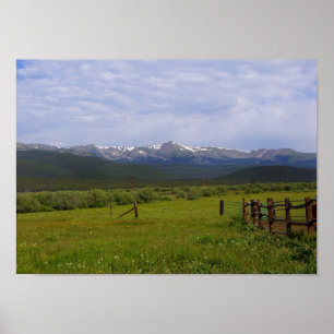 Poster Colorado Mountain Horse Passion