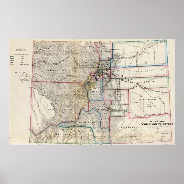 Poster Colorado Territory (Devant)