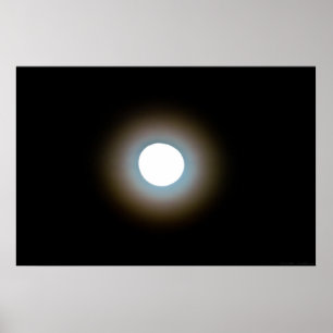 Poster coloré Moon Halo