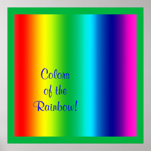 Poster Colors de Rainbow