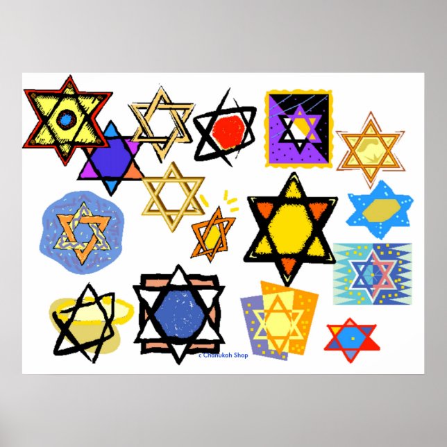 POSTER COLOSSAL - ÉTOILES JUIVES - CHANUKAH (Devant)