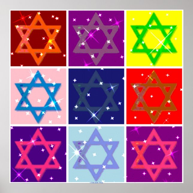 POSTER COLOSSAL (STARS JEWISH POP ART) (Devant)