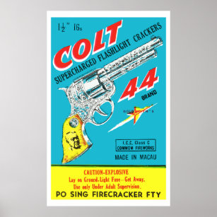 Poster Colt 44 (pétard chinois Vintage)