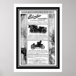 Poster Columbia Car 1903 Annonce