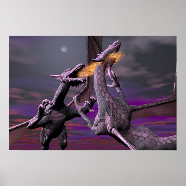 Poster Combat au clair de lune (Devant)