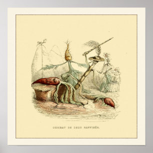 Poster Combat De Deux Raffines par la guirlande de JJ