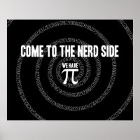 Come To The Nerd Side for Pi on Black