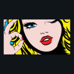 Poster - Comic Girl O-K Pop Art<br><div class="desc">Vous avez le choix pour encadrer ceci et n'importe laquelle des affiches que j'ai.</div>
