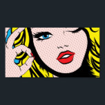 Poster - Comic Girl O-K Pop Art<br><div class="desc">Vous avez le choix pour encadrer ceci et n'importe laquelle des affiches que j'ai.</div>