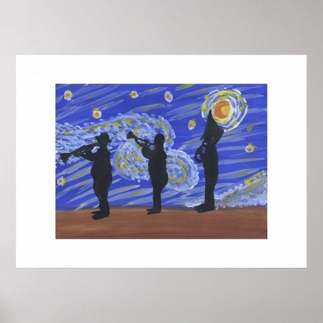 Poster Comique Brass Band Jazz Fest Krewe (Devant)