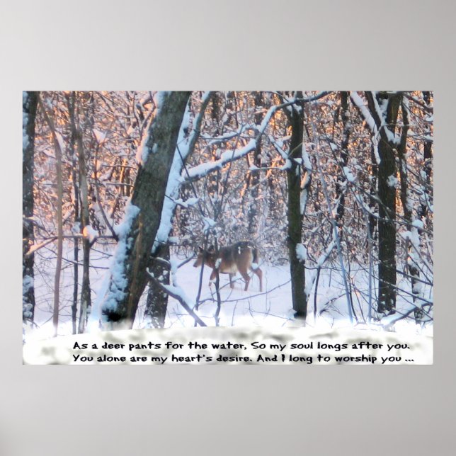 Poster Comme le cerf aspire après l'eau... (Devant)