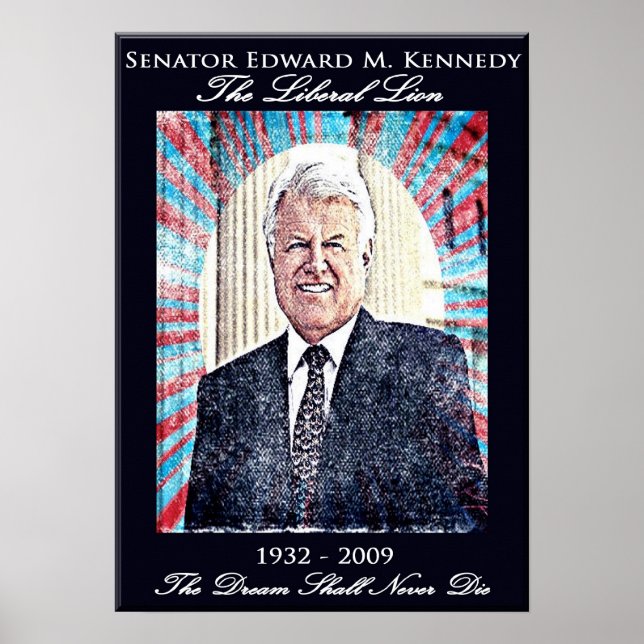 Poster commémoratif Edward Kennedy (Devant)