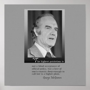 Poster commémoratif George McGovern