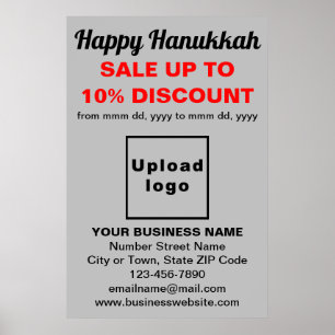 Poster commercial Hanoukka Sale on Grey