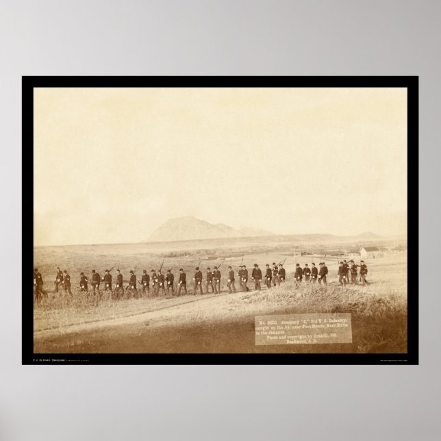 Poster Compagnie C 3e US Infantry SD 1890 (Devant)