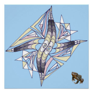 Poster Composition géométrique des spirales