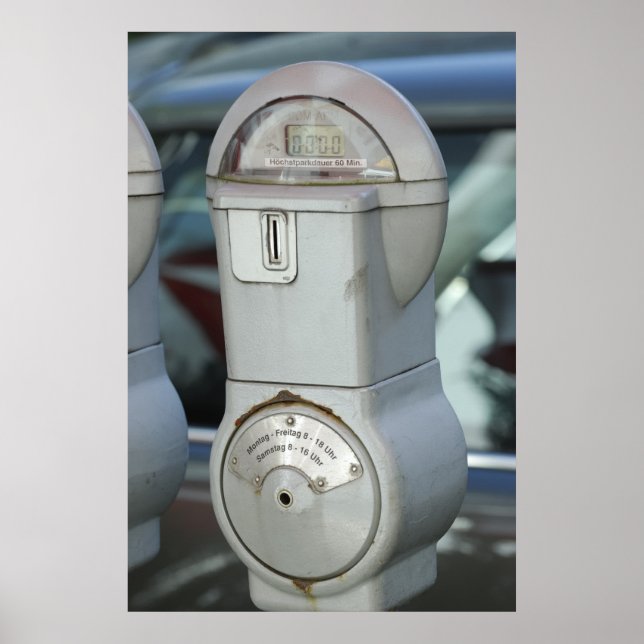 Poster Compteur de stationnement (Devant)
