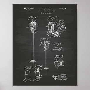 Poster Compteur de stationnement pour pièces de monnaie 1