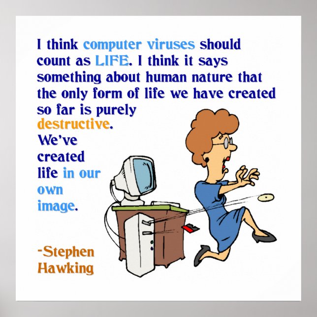 Poster Computer Viruses are Alive (1) (Devant)