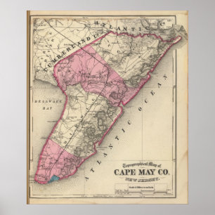 Poster Comté de Cape May, NJ